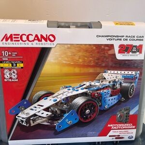 NIB Meccano Motorized Champion Race Car 27-in-1 Robotics Engineering STEM Kit